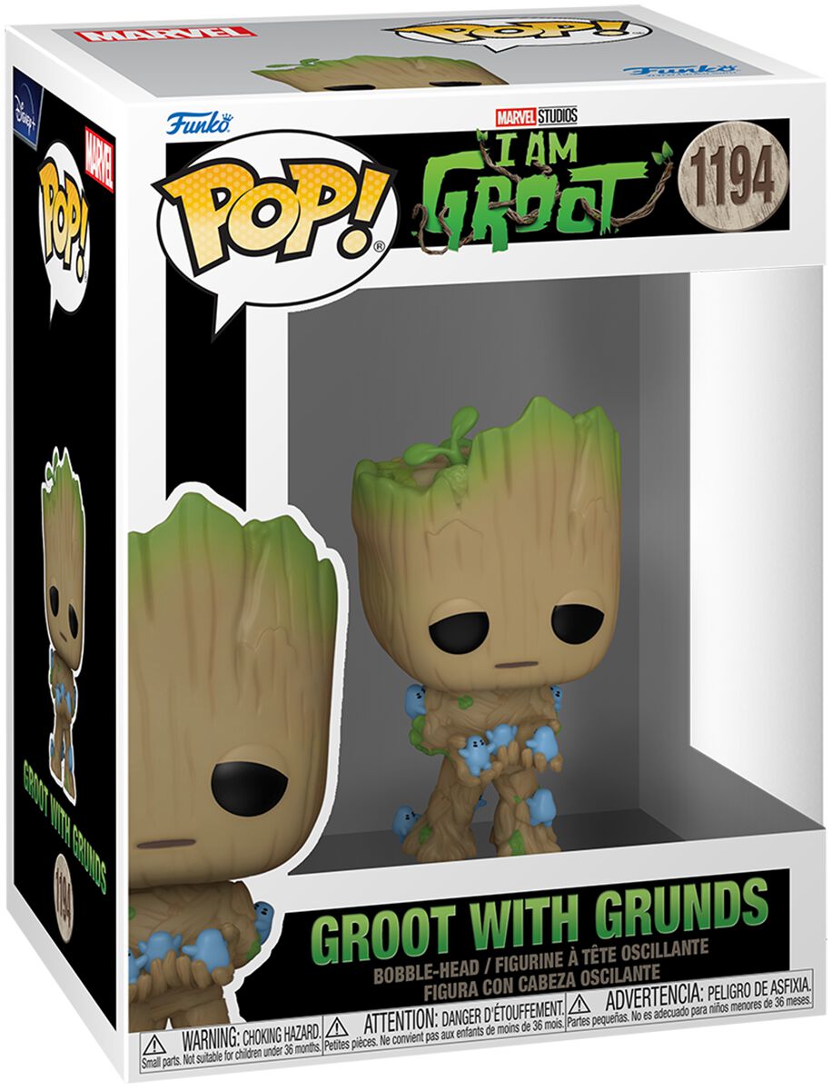 Funko POP Marvel Vinyl Figure #1194: I Am Groot - Groot With Grunds