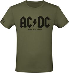50 Years Logo, AC/DC, T-Shirt